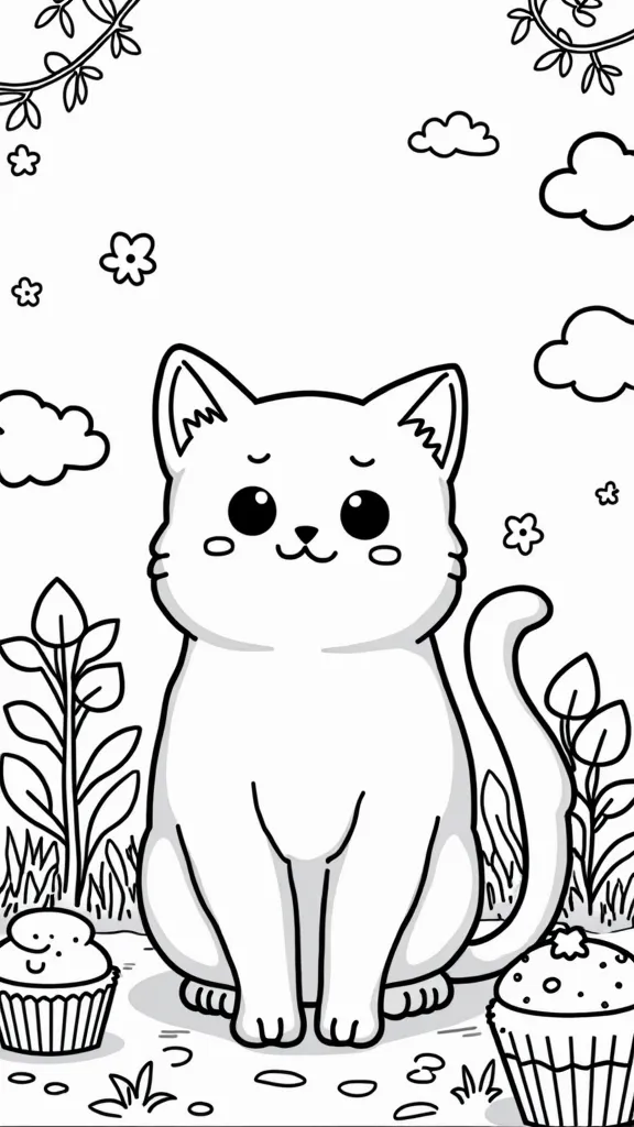 páginas para colorear lindo kawaii